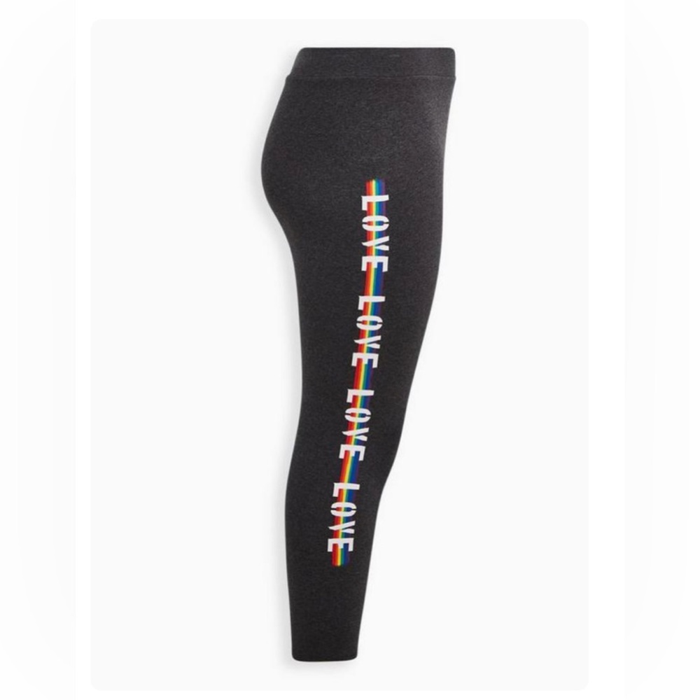 Torrid Celebrate Love Premium Legging - Heather Grey Love